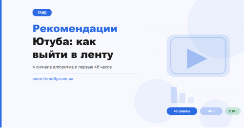 Як вийти в рекомендації YouTube: 4 сигнали алгоритму