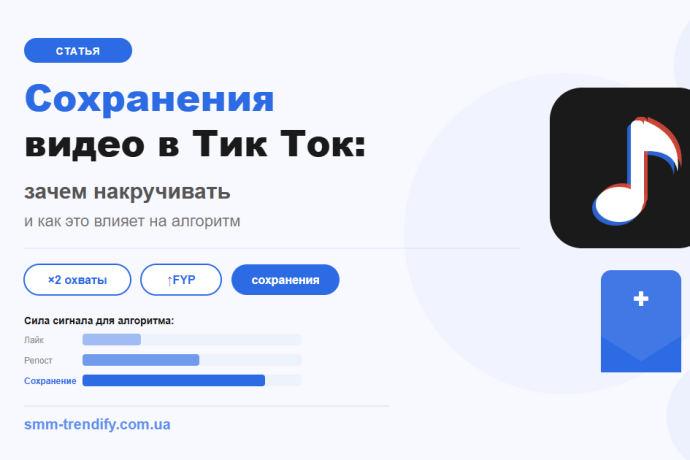 Сохранения видео в Тик Ток: как кнопка «Сохранить» влияет на алгоритм и зачем накручивать
