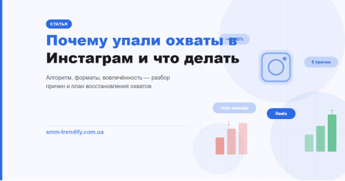 Почему упали охваты в Инстаграм: 5 причин и пошаговый план восстановления