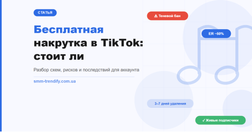 Бесплатная накрутка подписчиков в TikTok — что за этим стоит и стоит ли вообще