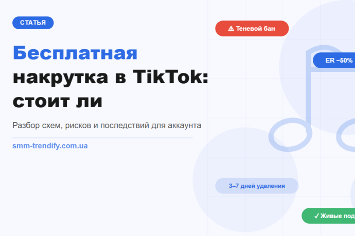 Бесплатная накрутка подписчиков в TikTok — что за этим стоит и стоит ли вообще