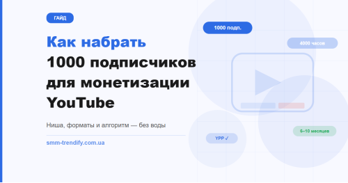 Как набрать 1000 подписчиков для монетизации YouTube: пошаговый гайд для новых каналов