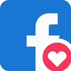 Реакция Love Facebook