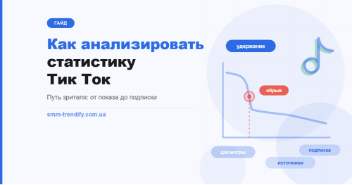 Как анализировать статистику Тик Ток: путь зрителя, метрики и диагностика ролика