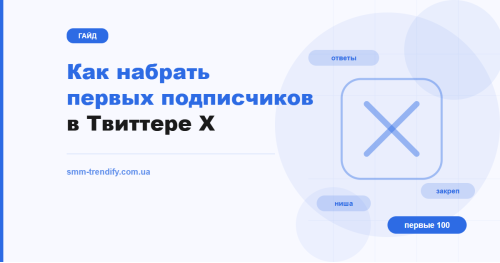 Первые подписчики в Твиттере X: как набрать 100–500 без чудес