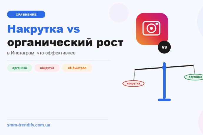 Накрутка vs органический рост в Инстаграм: что эффективнее