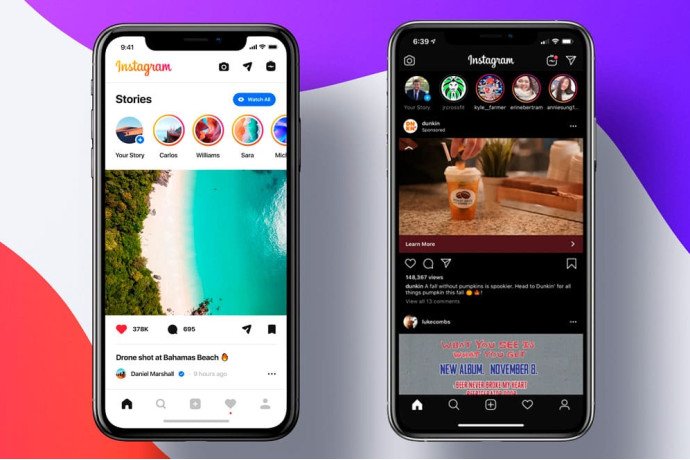 Как сделать темную тему в Инстаграме